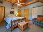Upper Level Bedroom with Queen Size Bed & Sitting Area